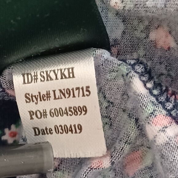 Lauren Ralph Lauren Pajamas Womens Large Cottage Floral Preppy Sleep Embroidered - Picture 11 of 11